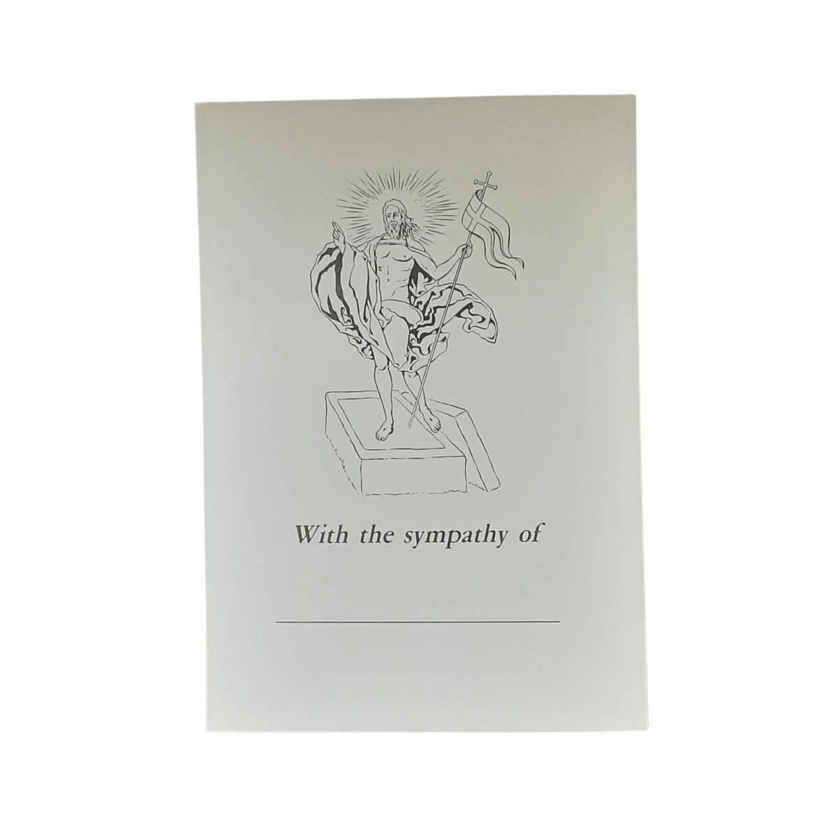 Deepest Sympathy Mass Card Mary of the Streets