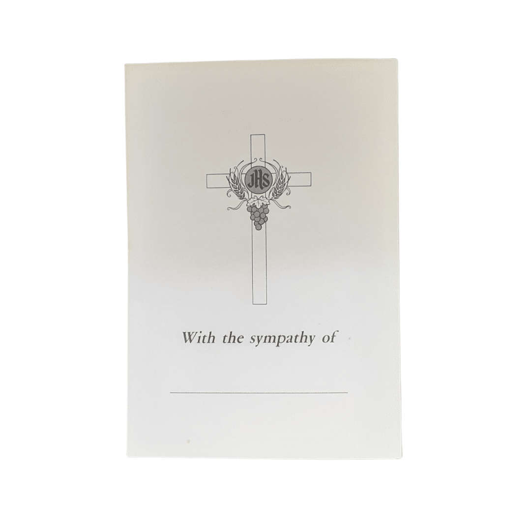 Sincere Sympathy Mass Card Saint Francis