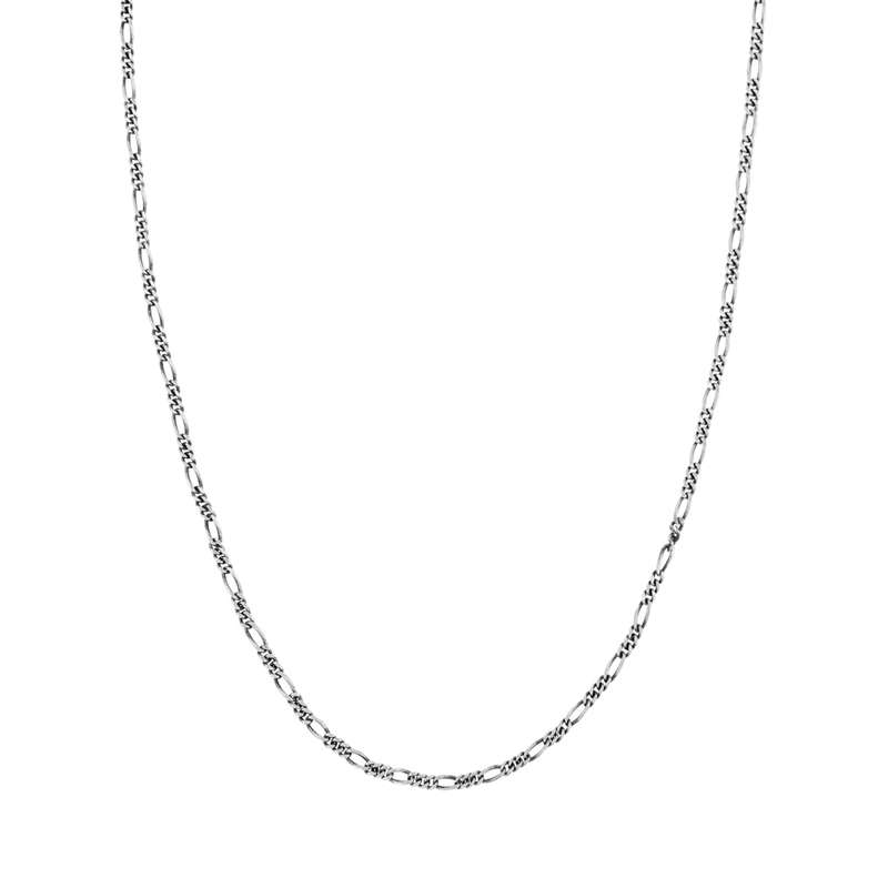Sterling Silver Figaro Chain - 55cm