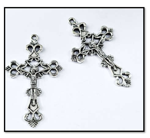 4cm Silver Loretta Crucifix