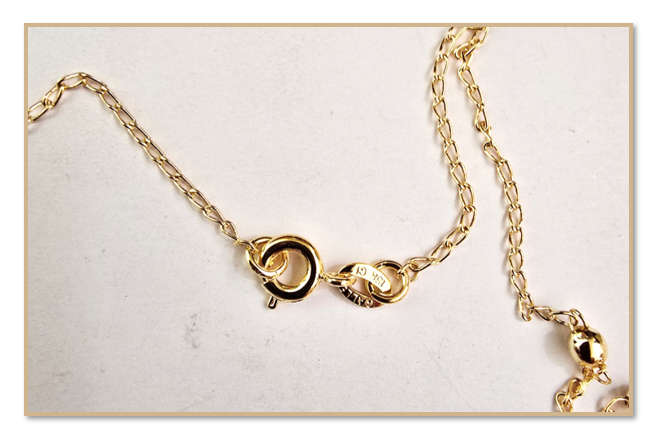 18kt gold Filled One Decade Necklace Rosary