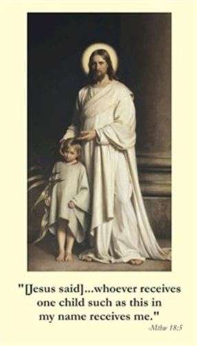 Pro-Life Spiritual Adoption Holy Card