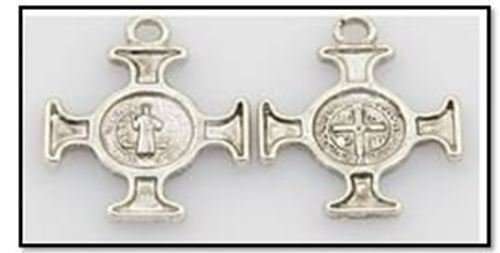 St Benedict 2cm Silver Crucifix