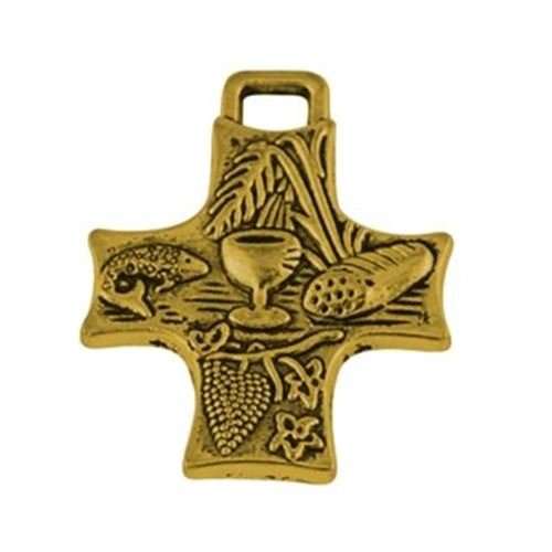 1st Holy Communion Symbols Cross 35mm in gold