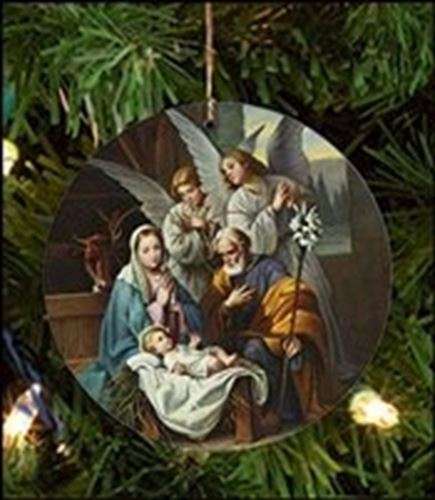 Blessed Art Thou, Luke 2.14 Christmas Ornament
