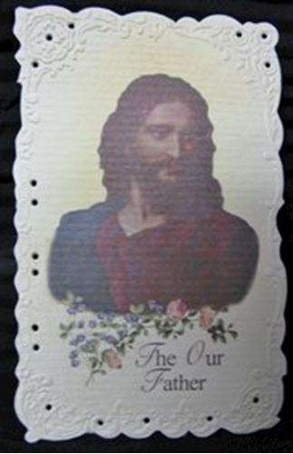 Christ Holy Card Embossed