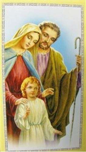 Holy Family Holy card