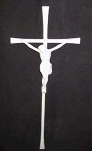 Long  Thin 47,5cm Marble crucifix