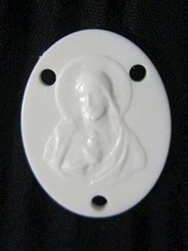 Mission Rosary White Center Piece