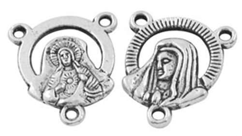 Sorrowful Mother Silver Center Piece