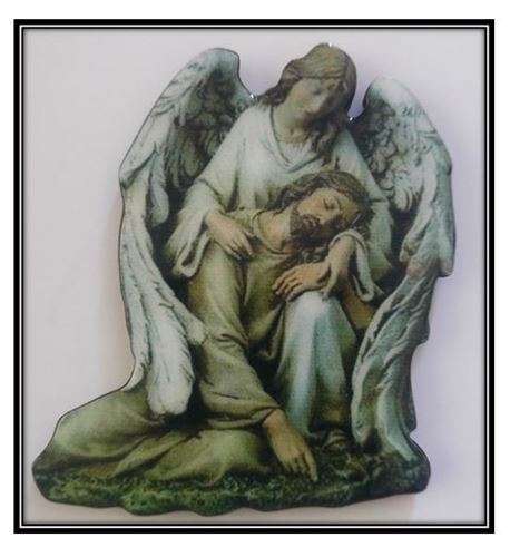 Guardian Angel Holding Jesus Magnet