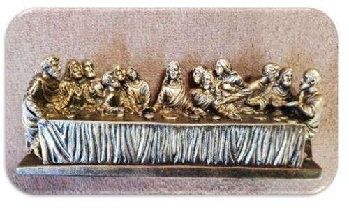 Last Supper Statue in Gold -  22.5cm long