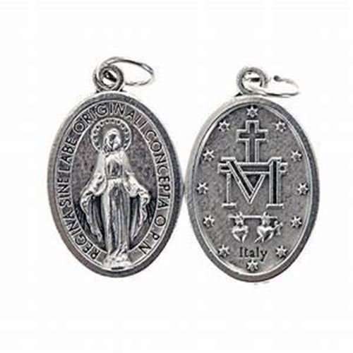 Sterling Silver Miraculous Medal - 2.5cm long