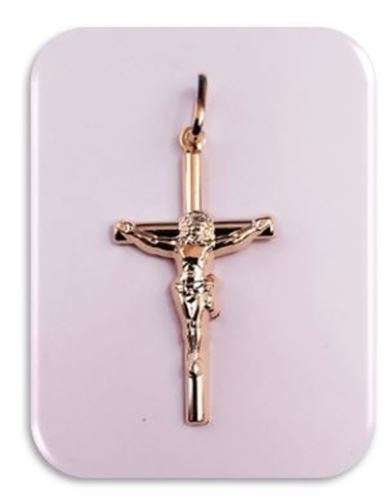 40mm Crucifix - 18kt gold filled