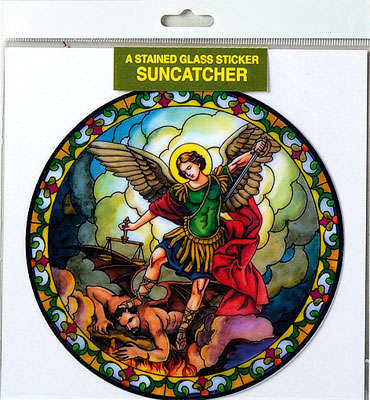 St Michael the Archangel Stained Glass Suncatcher