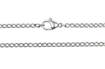 50cm Stainless Steel Curb Link Chain - 2mm link