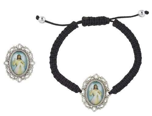 Stunning Divine Mercy Bracelet & Lapel Pin Set