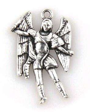 2.5cm Sterling Silver St Michael the Archangel Pendant