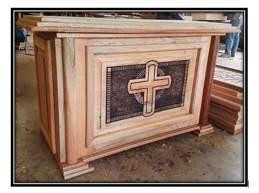 2meter Church Altar in Wood