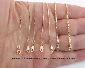 18kt Gold Filled 60cm Box Chain