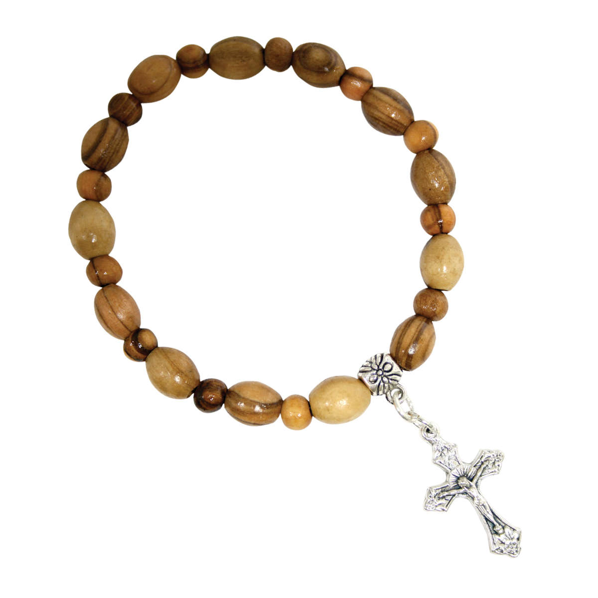 Olivewood bracelet / Holy Land - cord