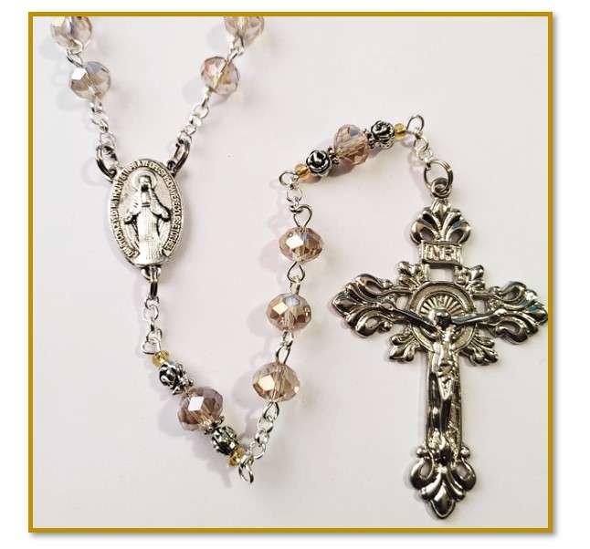 Chaplet of Unity - Golden Austrian Crystal Glass