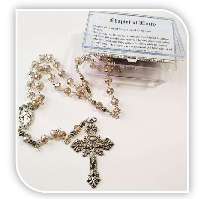 Chaplet of Unity - Golden Austrian Crystal Glass