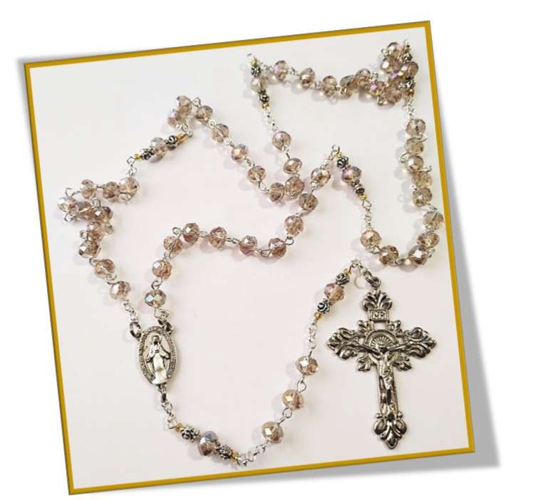 Chaplet of Unity - Golden Austrian Crystal Glass