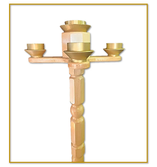 1.5meter Solid Beechwood Advent / Paschal candle stand