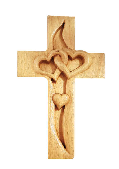 Love Cross - Beech wood 18,5cm