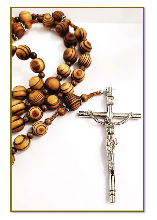 Wooden Olivewood Wall Rosary