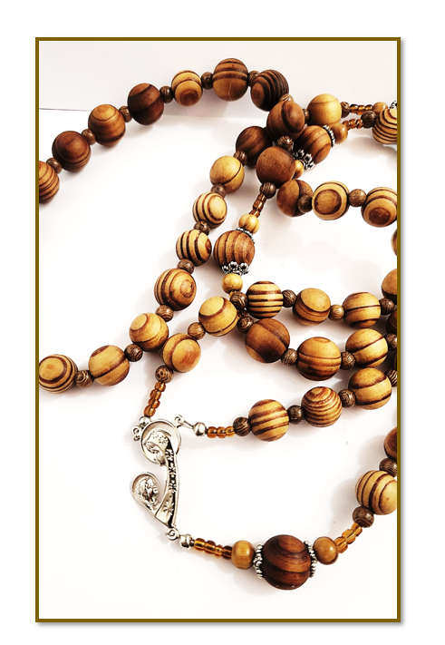 Wooden Olivewood Wall Rosary