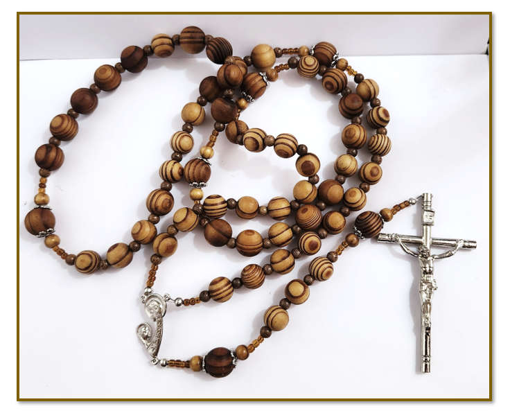 Wooden Olivewood Wall Rosary