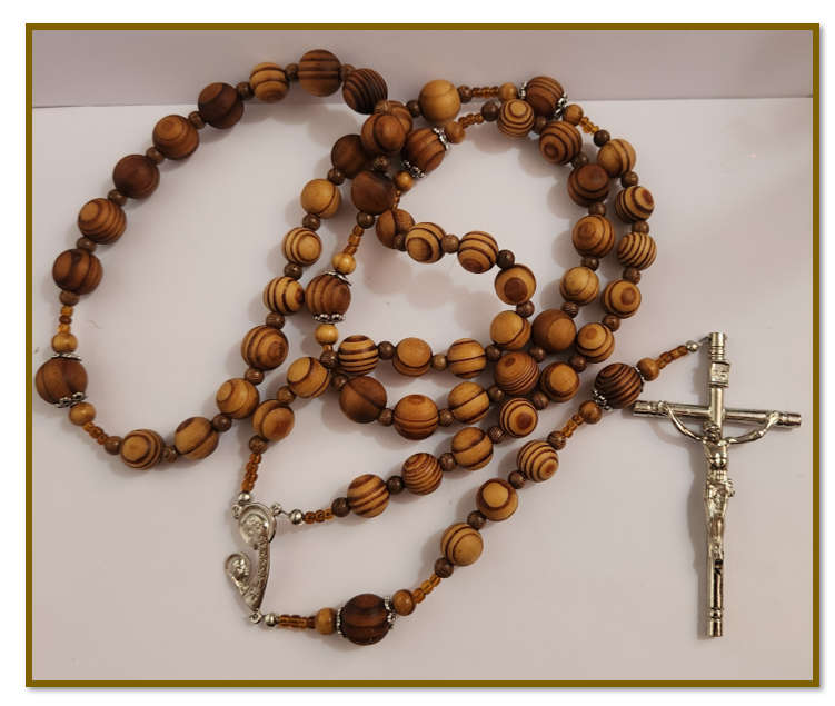 Wooden Olivewood Wall Rosary