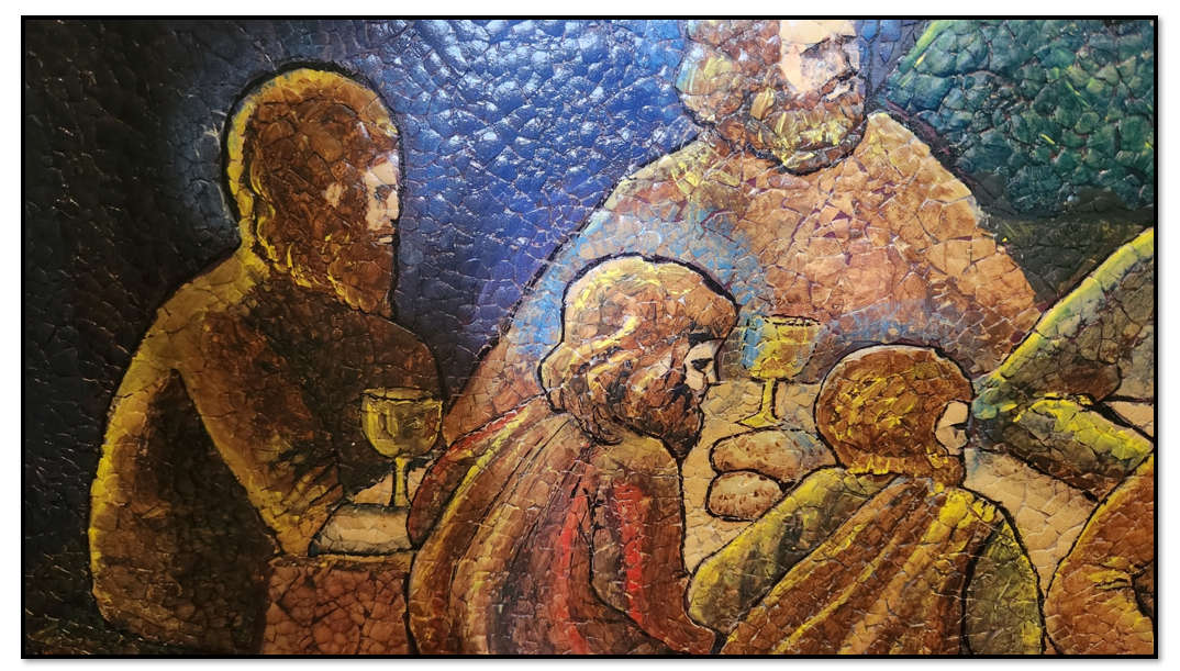 145cm Framed Last Supper  - Egg Shell Mozaic - ORIGINAL SINGLE EDITION