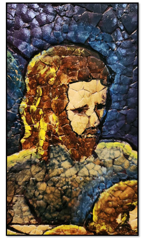 145cm Framed Last Supper  - Egg Shell Mozaic - ORIGINAL SINGLE EDITION