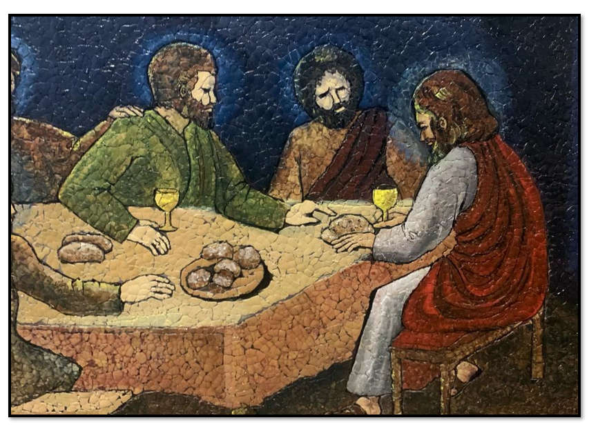 145cm Framed Last Supper  - Egg Shell Mozaic - ORIGINAL SINGLE EDITION