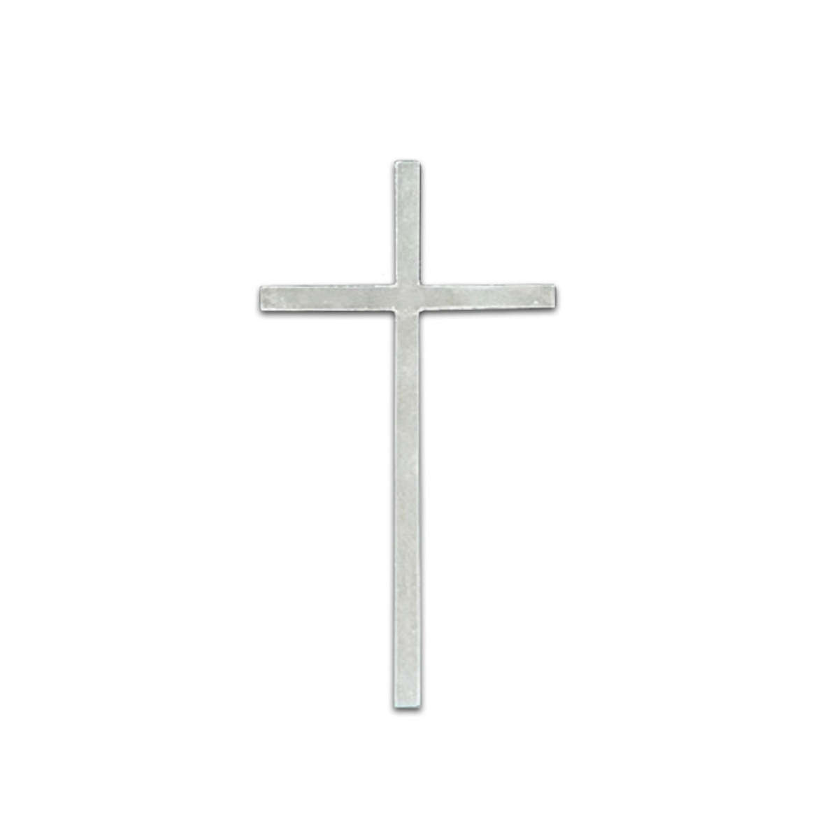 10.5cm Simple Silver Cross in Gift Box