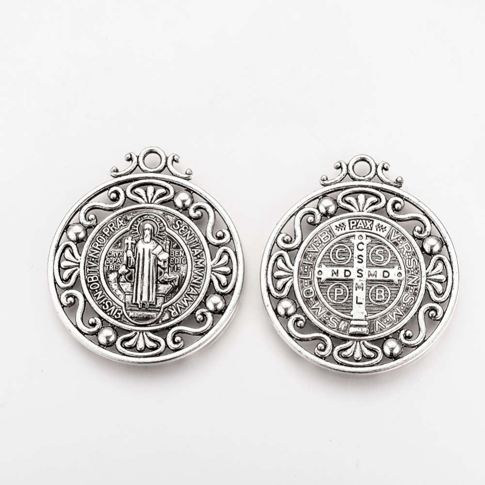 St Benedict Pendant - 38mm in diameter