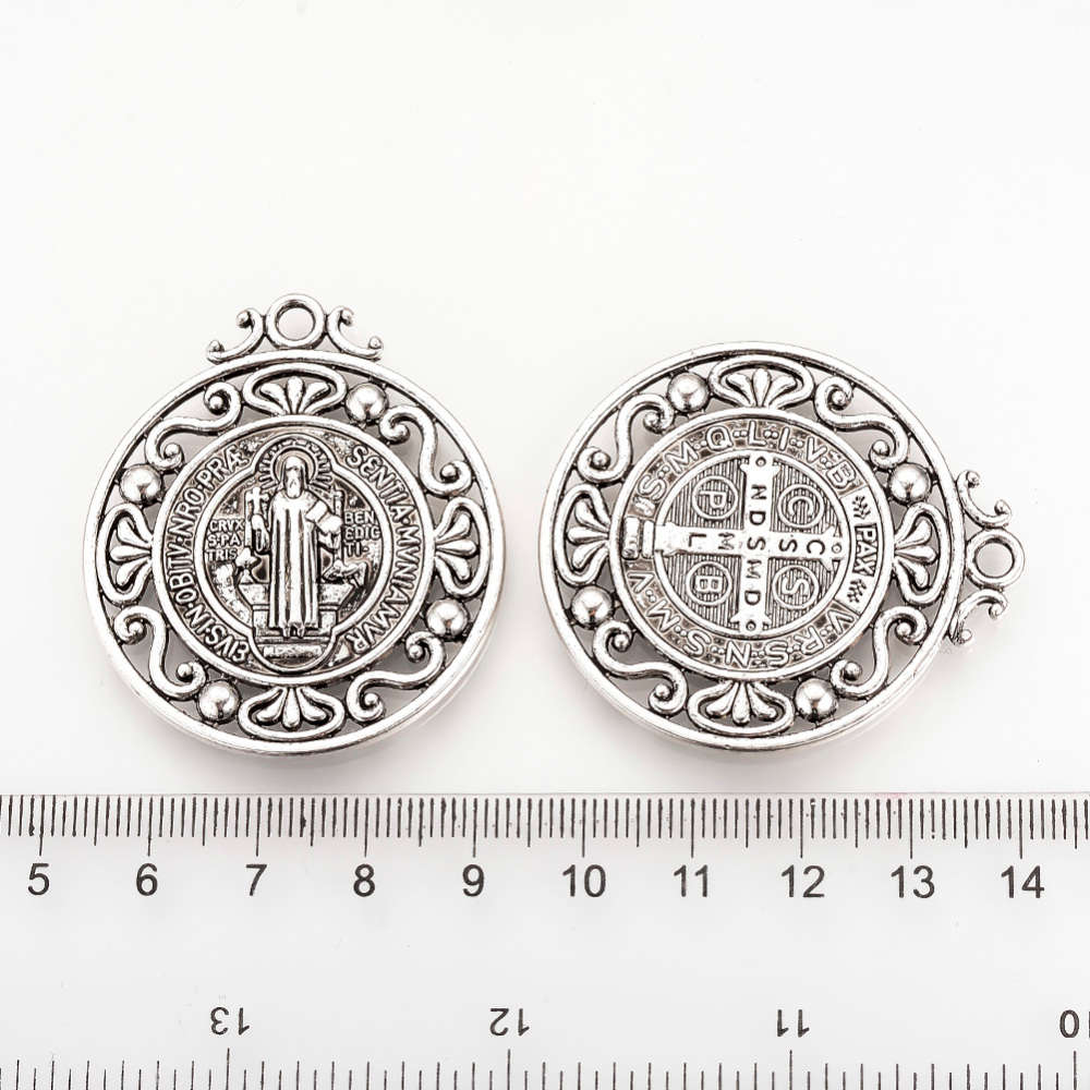 St Benedict Pendant - 38mm in diameter