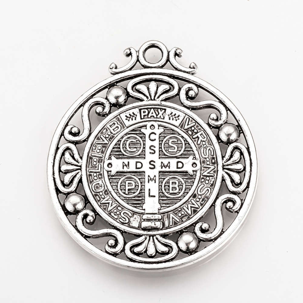 St Benedict Pendant - 38mm in diameter