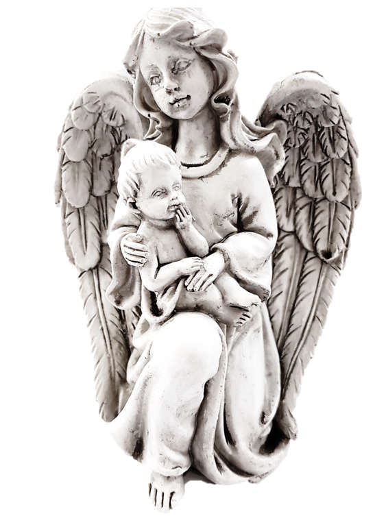 14.5cm Angel & Baby Statue
