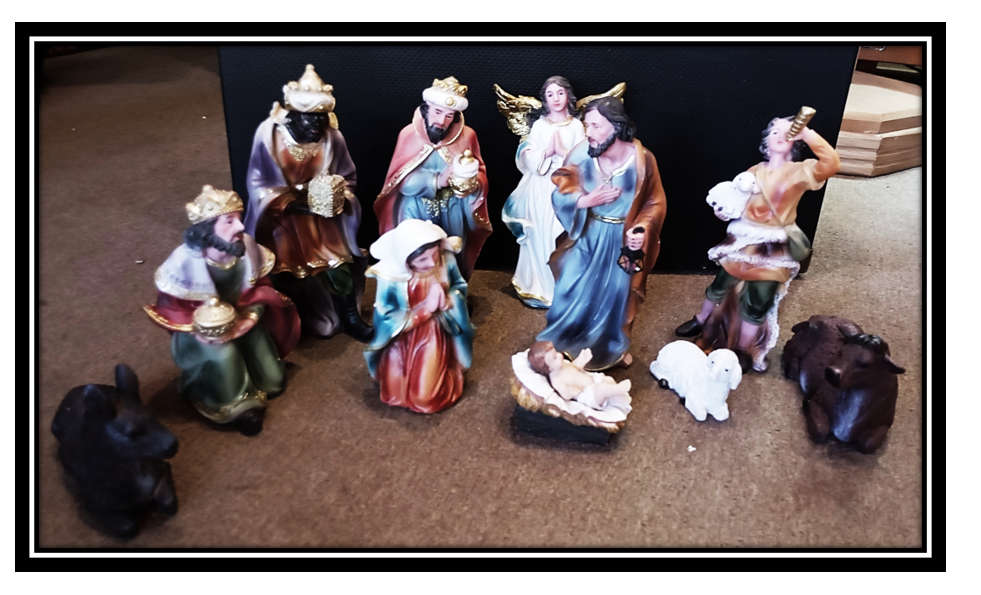11 Piece Nativity - 20cm largest Statue