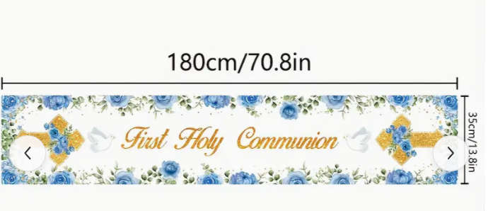 First Holy Communion Table Runner - Polyester  180x35cm