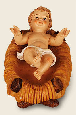 7.5cm Baby Jesus in Crib