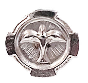 Dove Lapel Pin  - 12mm diameter