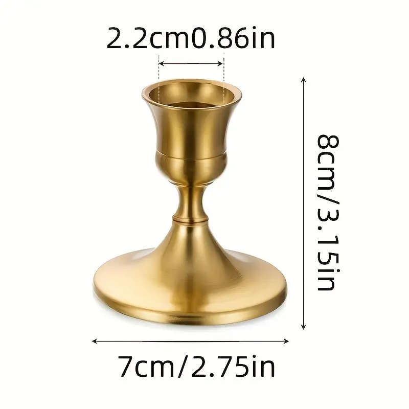 7cm Golden Candle holder