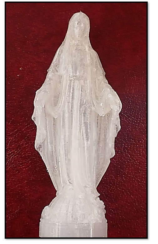 10cm Glow in the Dark Our Lady of the Immaculate Conception Statue