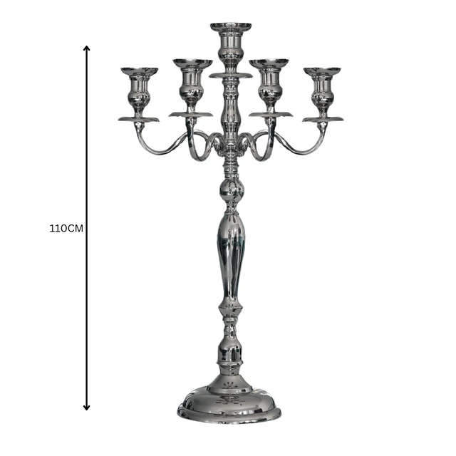 5 Arm - 110cm Tall Candelabra