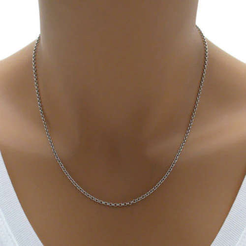 2mm Rolo Chain - 60cm - Stainless Steel